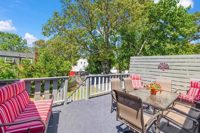 105 Fountain Ave, Selden, NY 11784 - view of patio featuring outdoor dining space