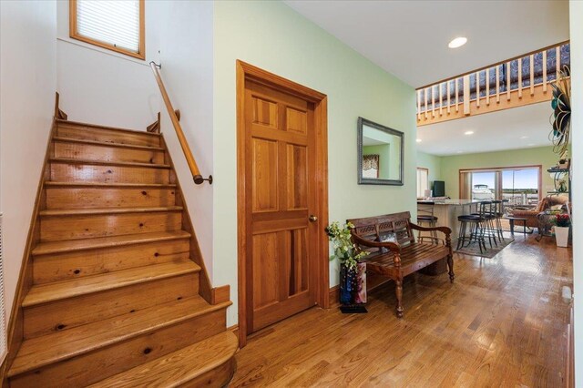 991 W Park Ave, Long Beach, NY 11561 - stairway with wood finished floors