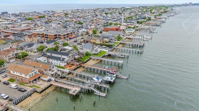 991 W Park Ave, Long Beach, NY 11561 - aerial view of property and surrounding area with a large body of water and numerous boat docks