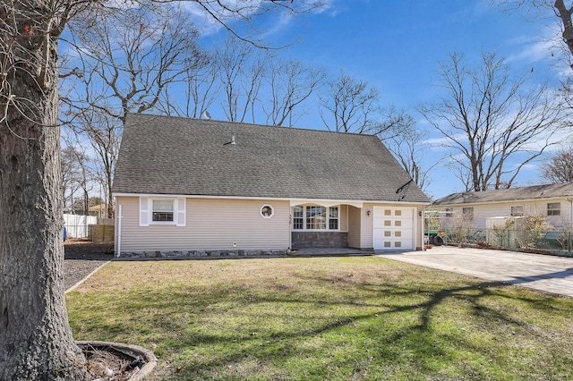 336 Auborn Ave, Shirley, NY 11967 - view of front of property featuring an attached garage, concrete driveway, and roof with shingles