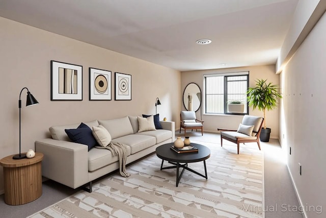 32-25 91st St Unit 209, East Elmhurst, NY 11369 - living area with baseboards and light colored carpet