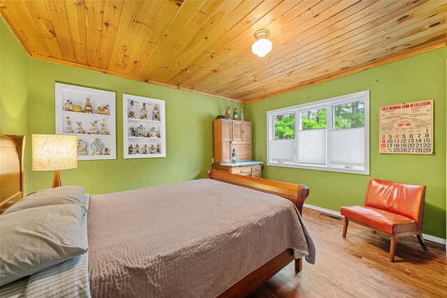 281 Hubert Rd, Jeffersonville, NY 12748 - bedroom with wood finished floors, baseboards, and wooden ceiling
