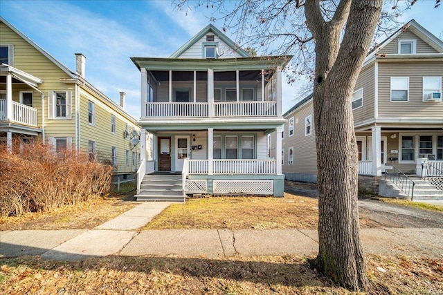 5 Gray Sts, Poughkeepsie, NY 12601 - view of front of home with a porch