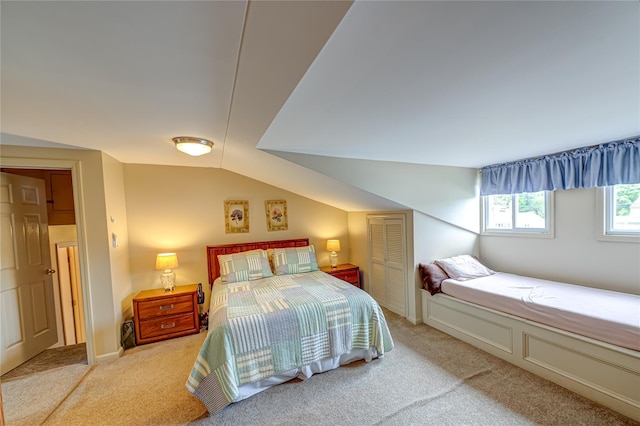 964 Manor Ln, Bay Shore, NY 11706 - bedroom featuring carpet floors and vaulted ceiling