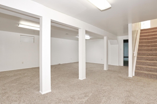 554 Kensico Ct, Suffern, NY 10901 - finished below grade area featuring carpet and stairs