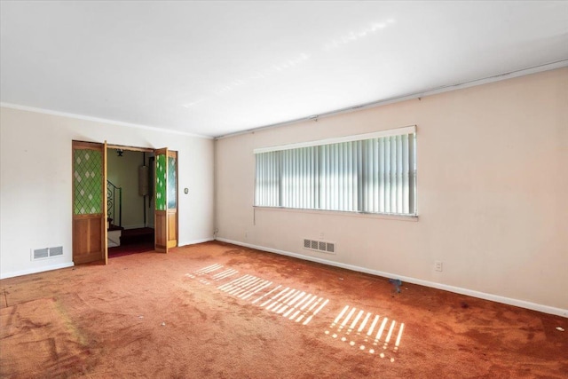 26-03 157th St, Flushing, NY 11354 - carpeted empty room with healthy amount of natural light, baseboards, and crown molding