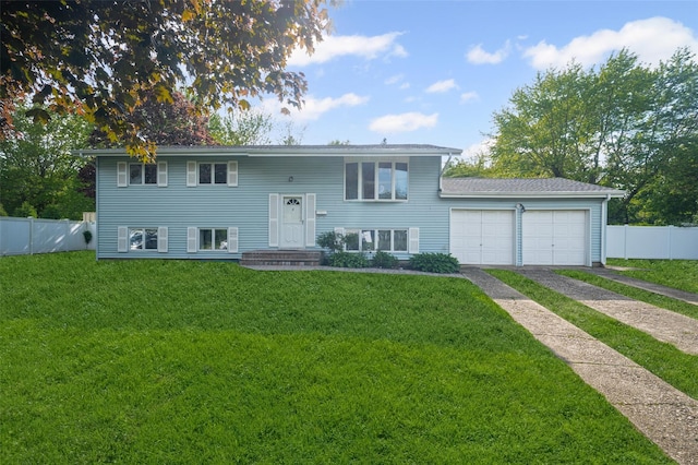 8 Ridge Rd, Wheatley Heights, NY 11798 - bi-level home featuring a garage and driveway