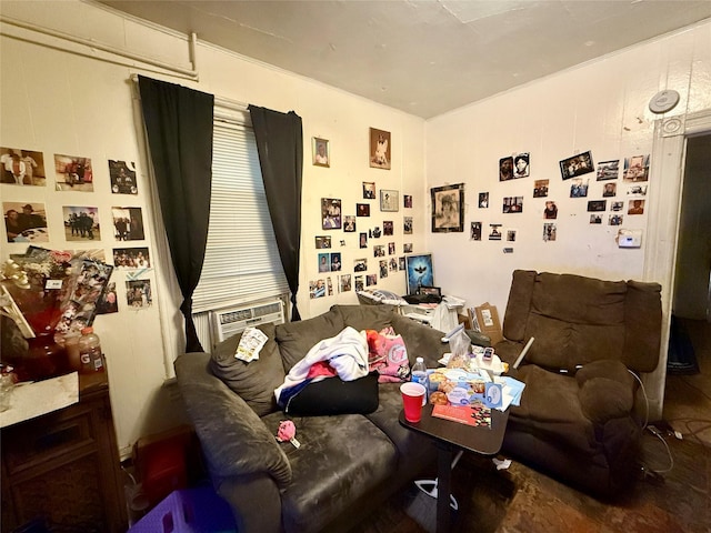 37 Liberty St, Newburgh, NY 12550 - living room featuring cooling unit