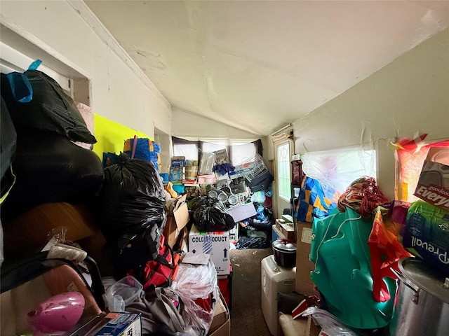 37 Liberty St, Newburgh, NY 12550 - miscellaneous room featuring lofted ceiling
