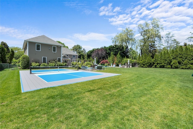11 Crick Holly Ln, East Islip, NY 11730 - view of basketball court featuring a tennis court