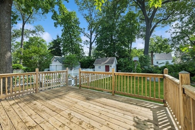 50 Christabel St, Lynbrook, NY 11563 - wooden terrace with a shed