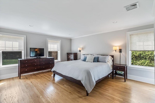 130 Sands Point Rd, Sands Point, NY 11050 - bedroom featuring crown molding, baseboards, and light wood-style floors