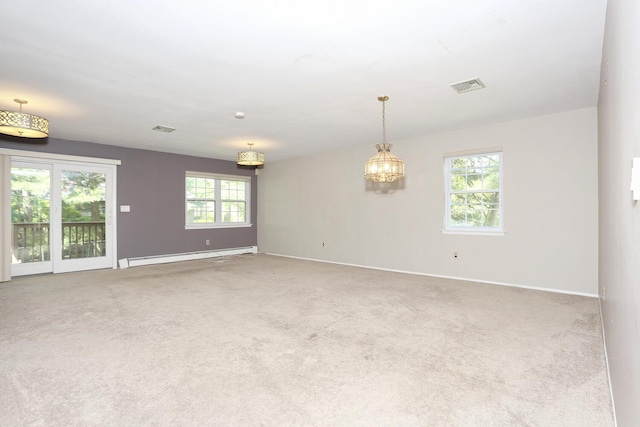 503 Jumano Ct, Suffern, NY 10901 - empty room featuring a baseboard radiator, carpet floors, and baseboards