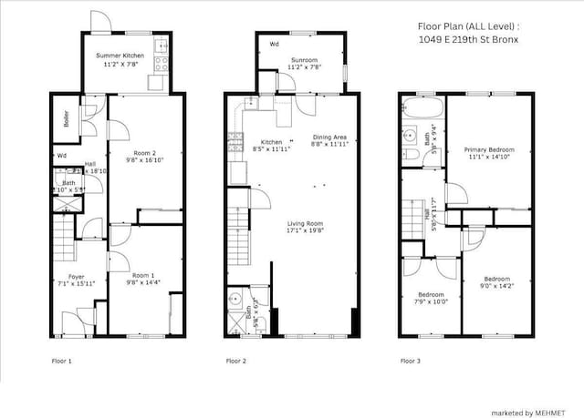 1049 E 219th St, Bronx, NY 10469 - home floor plan