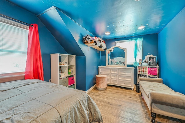 37 E Locust St, Central Islip, NY 11722 - bedroom with wood finished floors, vaulted ceiling, recessed lighting, and baseboards