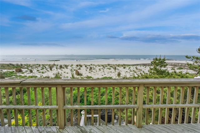 931A Oceanfront St, Long Beach, NY 11561 - deck with view of water and beach