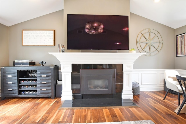 213 Glenwood Ln, Port Jefferson, NY 11777 - detailed view of wood finished floors and a tiled fireplace
