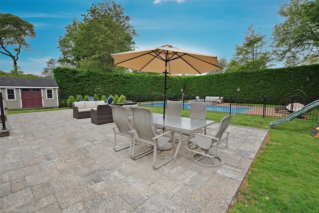213 Glenwood Ln, Port Jefferson, NY 11777 - view of patio / terrace featuring outdoor lounge area