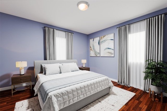 62 Buena Vista Rd, New City, NY 10956 - bedroom with dark wood finished floors and baseboards