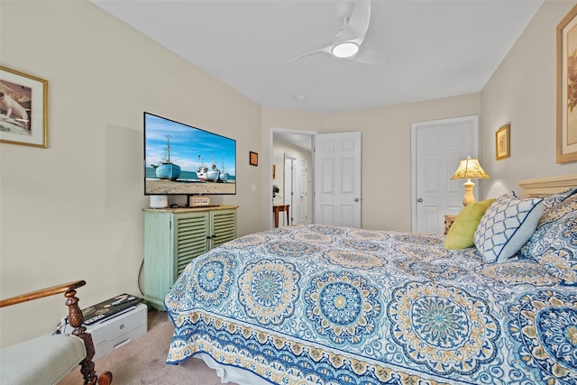5005 John Hancock Ct Unit 100, New Windsor, NY 12553 - carpeted bedroom featuring a ceiling fan