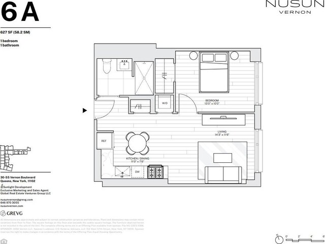 30-55 Vernon Blvd Unit 6A, Long Island City, NY 11102 - floor plan / room layout
