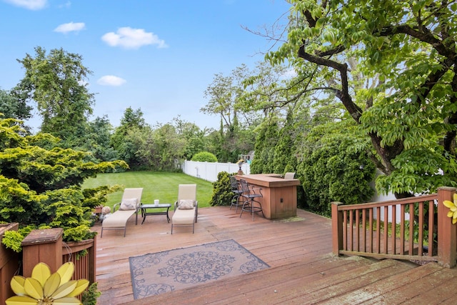 13 Evans Ave, Albertson, NY 11507 - view of wooden terrace