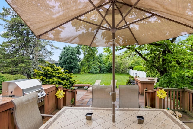 13 Evans Ave, Albertson, NY 11507 - view of patio / terrace featuring view of scattered trees