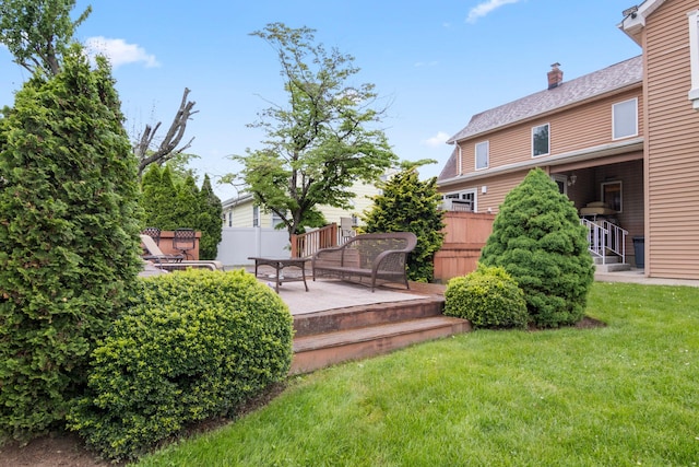 13 Evans Ave, Albertson, NY 11507 - view of yard featuring a patio area
