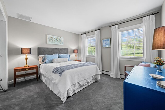17 Jackson Ln, Campbell Hall, NY 10916 - bedroom featuring dark carpet and a baseboard radiator