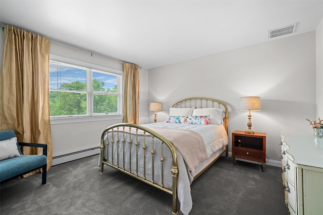 17 Jackson Ln, Campbell Hall, NY 10916 - bedroom with a baseboard heating unit and dark colored carpet