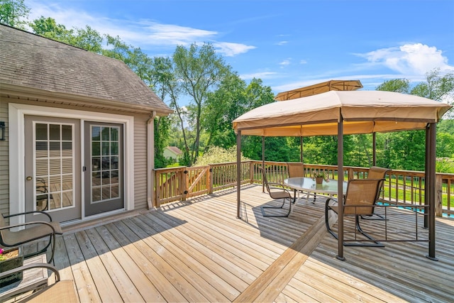 17 Jackson Ln, Campbell Hall, NY 10916 - deck with a gazebo and outdoor dining area