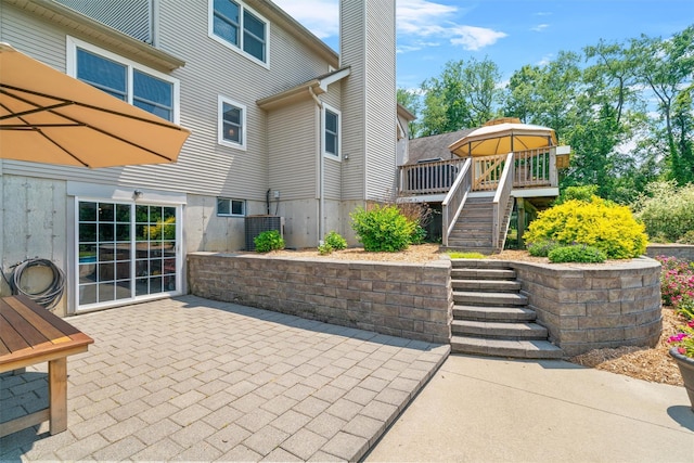 17 Jackson Ln, Campbell Hall, NY 10916 - view of patio / terrace with stairs and a wooden deck
