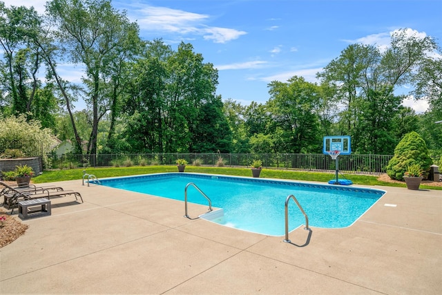 17 Jackson Ln, Campbell Hall, NY 10916 - view of swimming pool with a patio area and view of wooded area