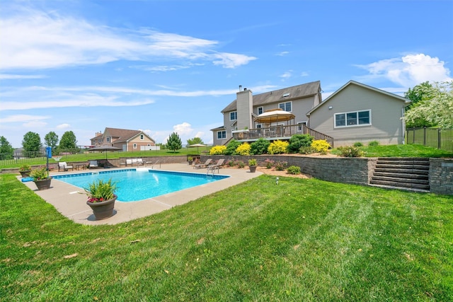 17 Jackson Ln, Campbell Hall, NY 10916 - view of swimming pool with a deck and a patio area