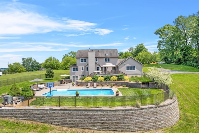 17 Jackson Ln, Campbell Hall, NY 10916 - view of swimming pool featuring a fenced backyard, a deck, and a patio area