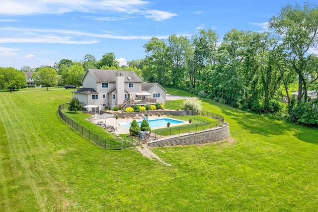 17 Jackson Ln, Campbell Hall, NY 10916 - rear view of house with a deck, stairs, and view of wooded area