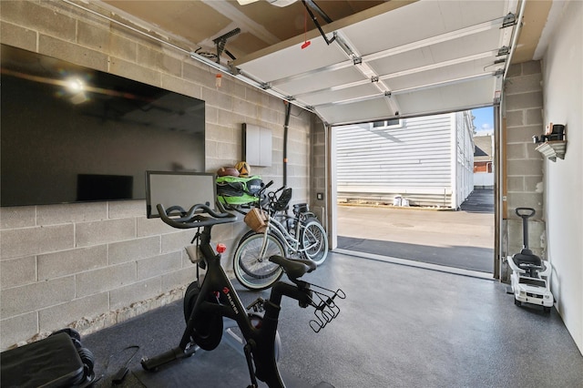 149 Monroe Blvd Unit 149, Long Beach, NY 11561 - garage featuring concrete block wall