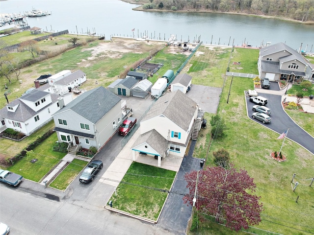 32 Shore Dr, Mastic Beach, NY 11951 - aerial perspective of suburban area with a large body of water