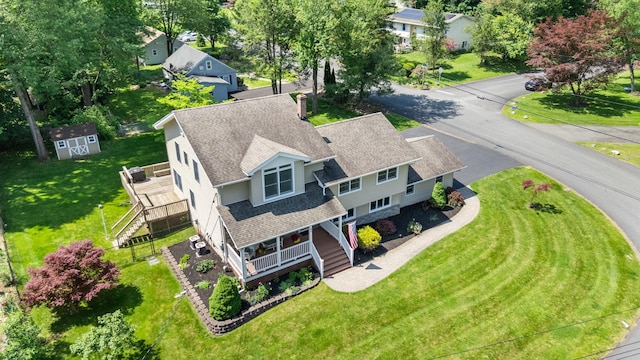 40 Pine St, New City, NY 10956 - view from above of property with a tree filled landscape