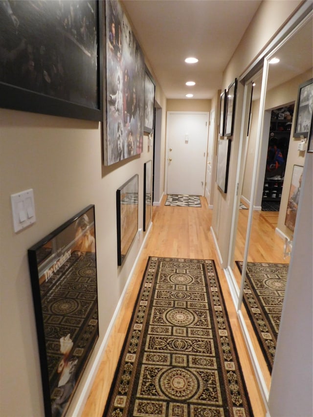 74 Bon Aire Cir Unit Q10, Suffern, NY 10901 - hall featuring light wood finished floors and recessed lighting