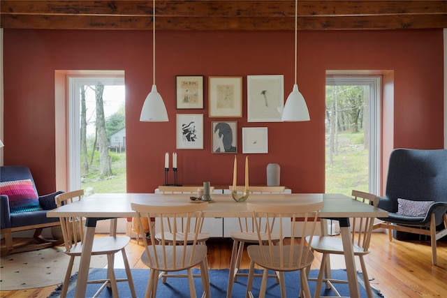 57 Dellenbaugh Rd, Cragsmoor, NY 12566 - dining area featuring light wood-style flooring