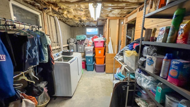 23 Kingsland Ave, Shirley, NY 11967 - basement with washing machine and dryer