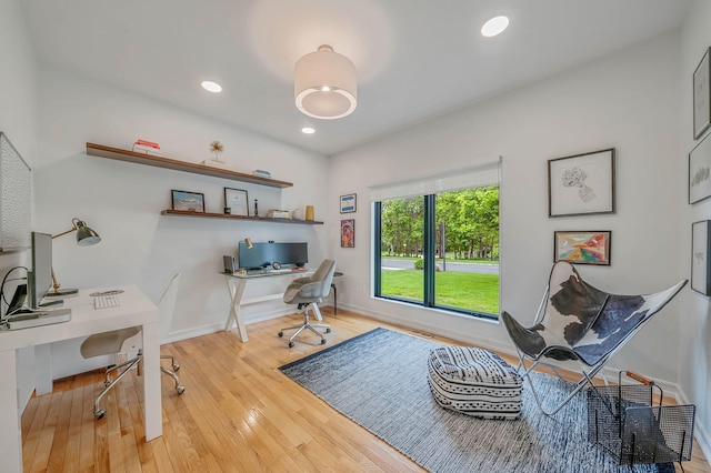 57 Varsity Blvd, East Setauket, NY 11733 - office space featuring baseboards, hardwood / wood-style floors, and recessed lighting