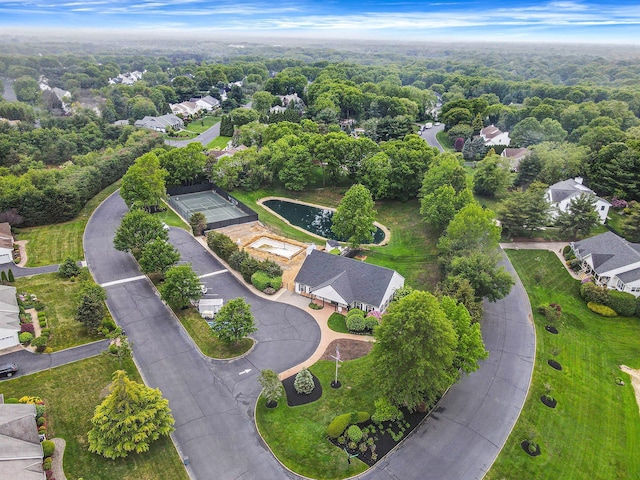 57 Varsity Blvd, East Setauket, NY 11733 - aerial view of residential area featuring a heavily wooded area