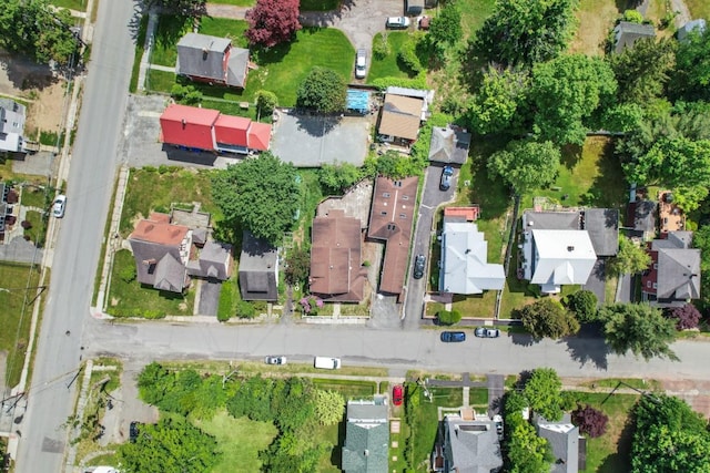 7 Lake St, Monticello, NY 12701 - aerial view of property and surrounding area with nearby suburban area