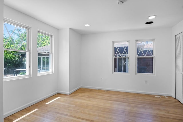 7 Lake St, Monticello, NY 12701 - spare room featuring light wood-style floors, baseboards, and a smoke detector