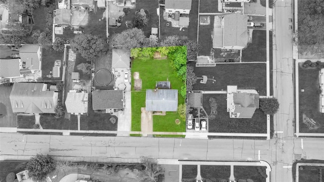 65 Cedar Ct, Copiague, NY 11726 - aerial perspective of suburban area featuring property parcel outlined