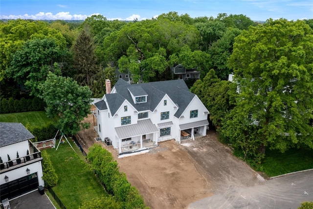 6 Dorchester Ln, Call Listing Agent, CT 06878 - view of subject property with a heavily wooded area