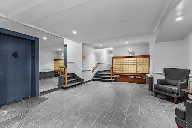60 Locust Ave Unit 610, New Rochelle, NY 10801 - lobby featuring stairway and recessed lighting