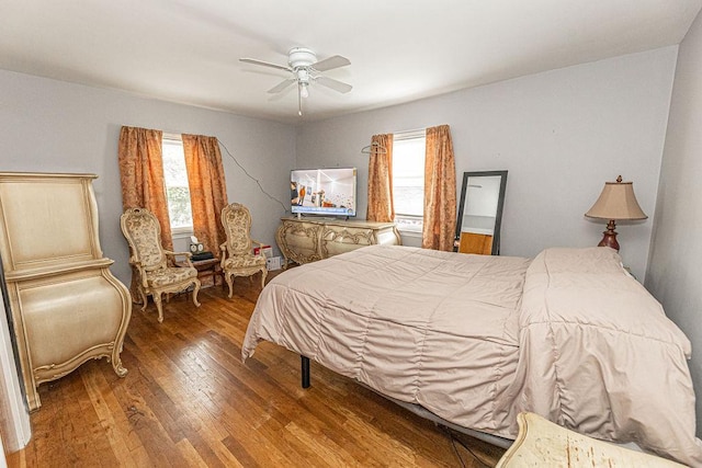 426 N High St, Mount Vernon, NY 10552 - bedroom with multiple windows, wood finished floors, and a ceiling fan